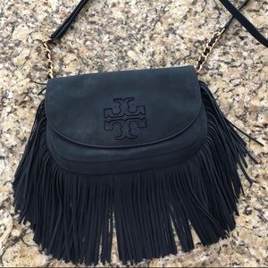 Tory Burch Suede Fringe Purse